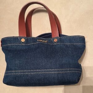 Levi's Denim mini bag with Leather Handles